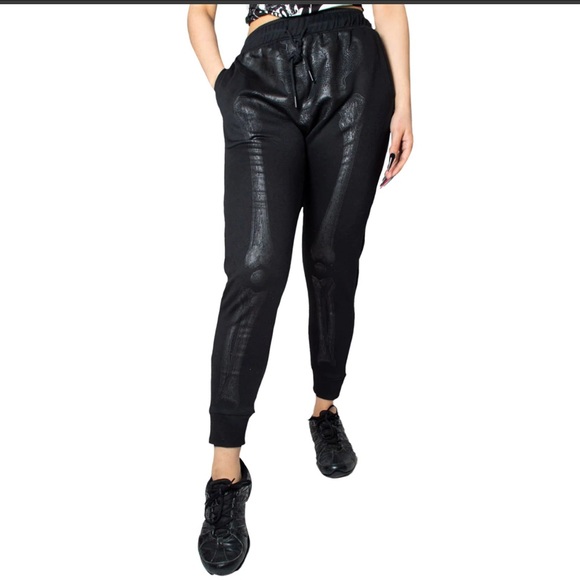 Skeleton Black Bone Mens Jogger Pants S,M,L,XL,XXL,XXXL NWT - Picture 3 of 6